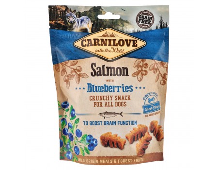 Лакомство для собак Carnilove Dog Salmon with Blueberries Crunchy Snack лосось, черника 200 гр.