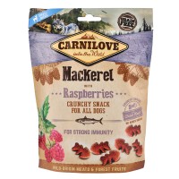 Ласощі Carnilove Crunchy Snack Mackerel with Raspberries, для собак, для міцного імунітету, зі скумбрією та малиною, 200 г