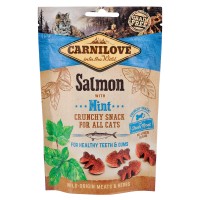 Ласощі Carnilove Crunchy Snack Salmon with Mint для котів, здоров'я зубів і ясен, з лососем та м'ятою, 50 г