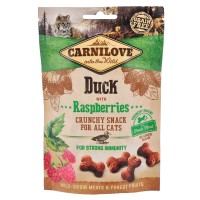 Лакомство Carnilove Crunchy Snack Duck with Raspberries, для кошек, для крепкого иммунитета, с уткой и малиной, 50 г