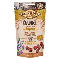 Лакомство Carnilove Semi Moist Snack Chicken with Thyme, для кошек, здоровье мочевыводящих путей, с курицей и тимьяном, 50 г