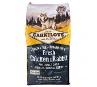 Carnilove Fresh Chicken & Rabbit for Adult dogs 12 kg (для взрослых со..