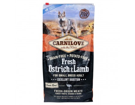 Carnilove Fresh Ostrich & Lamb for Small Breed Dogs 6 kg (для собак малих порід страус та ягня)