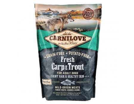 Carnilove Fresh Carp & Trout for Adult dogs (для дорослих собак з коропом та фореллю) 1.5 кг
