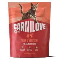 Корм сухий Carnilove Active Beef & Venison Sterilised для стерилізованих котів яловичина та оленина 400 г