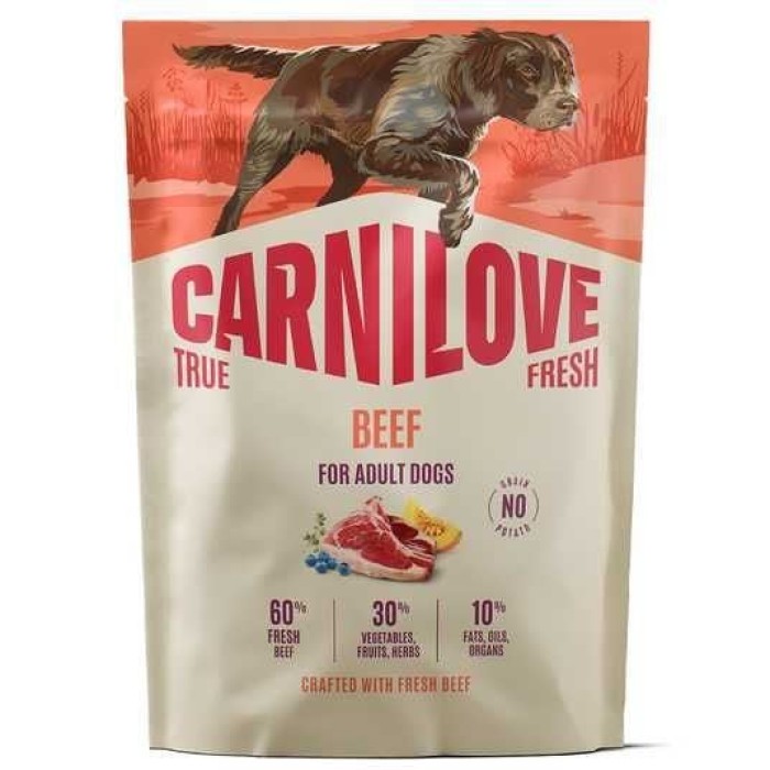 Корм сухий Carnilove True Fresh Beef для собак яловичина 1,5 кг