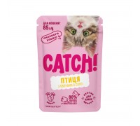 Вологий корм CATCH! для кошенят, з птицею та овочами в соусі, 85 г..