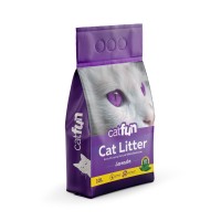Наполнитель Catfun бентонитовый для для кошачьих туалетов ароматом лаванды 10 л