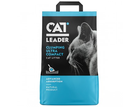 Кэт Лидер (CAT LEADER) ультра-комкующийся наполнитель в кошачий туалет , 5 кг.