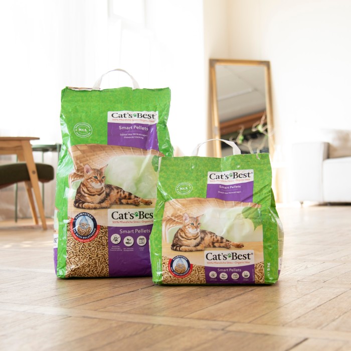 Древесный наполнитель Cat's Best Smart Pellets для кошачьего туалета 20л/10кг