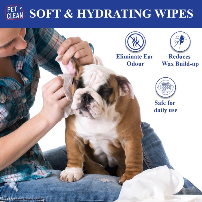 Салфетки влажные Pet Clean PET EYE/EAR WIPES для гигины глаз и ушей домашних животных 50 шт