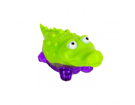 Іграшка для собак Крокодильчик з пищалкою GiGwi Suppa Puppa, гума, 9 см