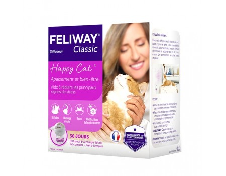 Ceva Feliway Classic (Фелівей Класік) дифузор + змінний блок – заспокійливий засіб для котів під час стресу, 48 мл