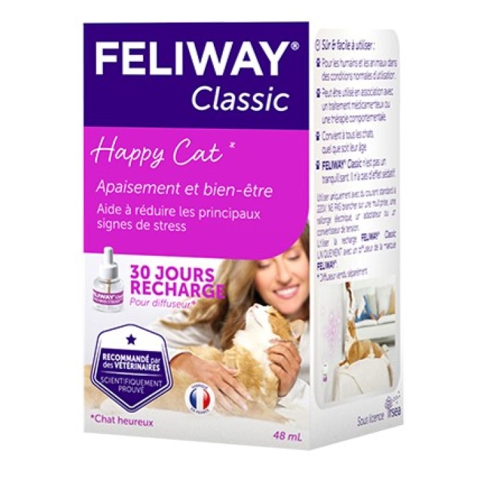 Ceva Feliway Classic (Фелівей Класік) змінний блок – заспокійливий засіб для котів під час стресу, 48 мл