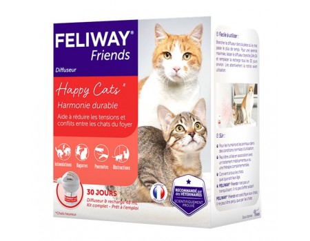 Ceva Feliway Friends (Фелівей Френдс) дифузор + змінний блок – заспокійливий засіб для котів під час стресу, при утриманні декількох котів у приміщенні, 48 мл