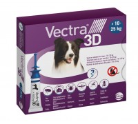 Ceva (Сева) VECTRA 3D (ВЕКТРА 3D) капли от блох и клещей для собак  ВЕ..
