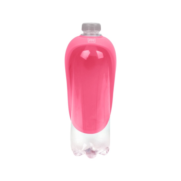 Поїлка-насадка на пляшку WAUDOG Silicone, 165х90 мм, рожевий