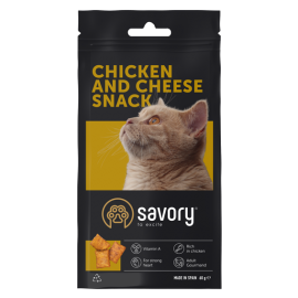 Лакомство для поощрения кошек Savory Snack Chicken and Cheese, подушеч..