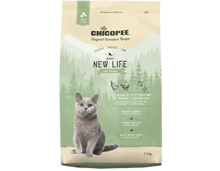 Chicopee СNL NEW LIFE CHICKEN корм для кошенят та вагітних кішок КУРИЦЯ, 1.5 кг