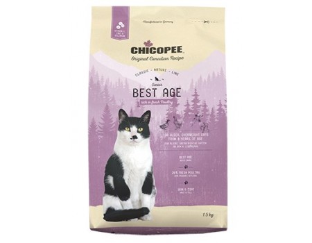 Сухой корм для пожилых кошек Chicopee HNL Senior Best Age ,  1.5 кг