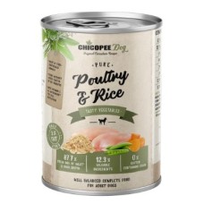 Консерви Chicopee Dog Adult Pure Poultry & Rice для цуценят та дорослих собак, птах з рисом, 800г