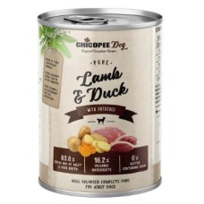Консерви Chicopee Dog Adult Pure Lamb & Duck для цуценят та дорослих собак, ягня з качкою, 800г