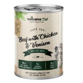 Консервы Chicopee Kitten Pate Beef & Chicken & Venision для кошек, гов..