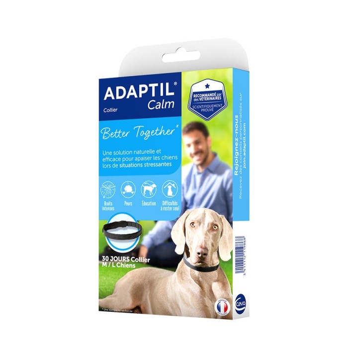 Ceva Adaptil (Адаптіл) Нашийник для собак із заспокійливими феромонами для середніх і великих порід, розмір M-L