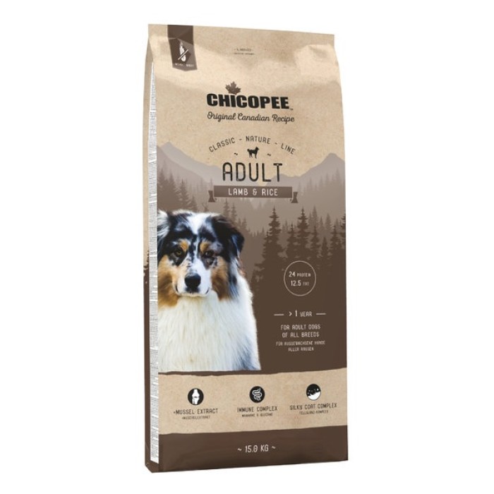 Chicopee CNL Adult Lamb and Rice - корм Чікопі Класик для собак усіх порід 15 кг