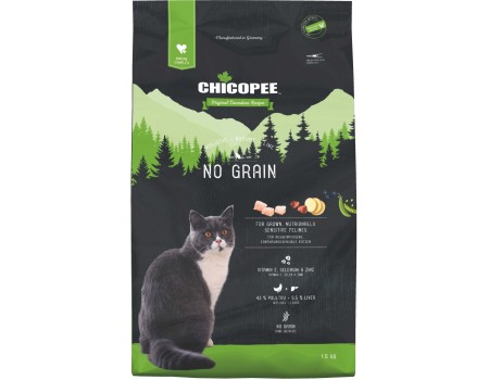 Сухой корм для котов Chicopee HNL Cat No Grain Adult с птицей и печенью 1.5 кг