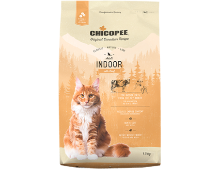 Сухой корм Chicopee Adult Cat Indoor для домашних кошек  15 кг