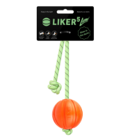Іграшки COLLAR Колар Liker Lumi 5 - м'ячик для цуценят та собак дрібних порід зі шнуром, що світиться у темряві, 5 см