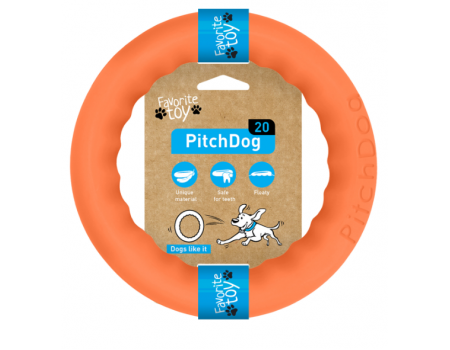 COLLAR PitchDog - кольцо игрушка для собак, ?20 см Оранжевый