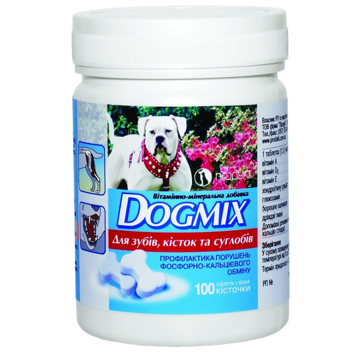 ВМД DOGMIX для зубов, костей и суставов (100 табл)