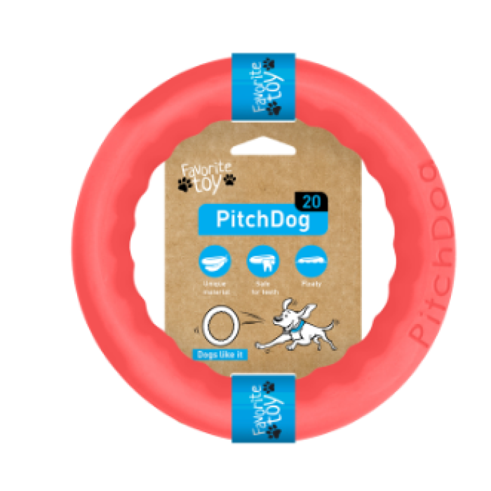COLLAR PitchDog - кольцо игрушка для собак, ?20 см Розовый