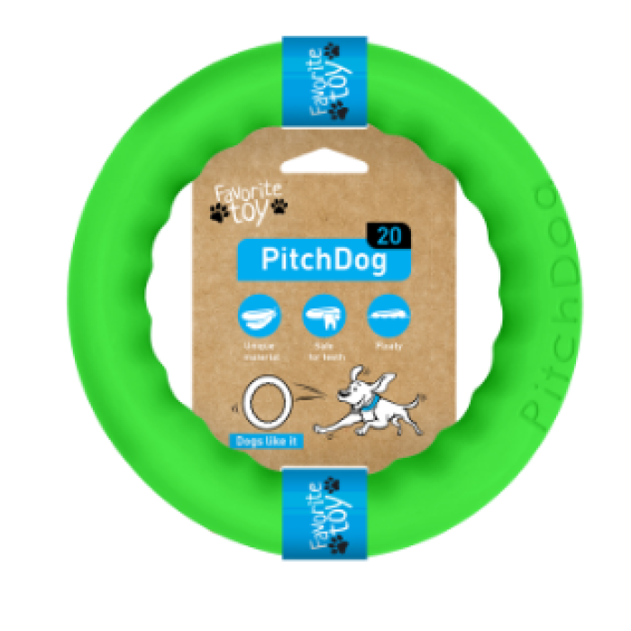 COLLAR PitchDog - кільце іграшка для собак, € 20 см Салатовий