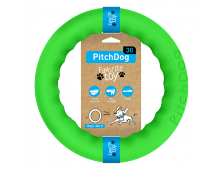 COLLAR PitchDog - кольцо игрушка для собак, D30 см Зеленый