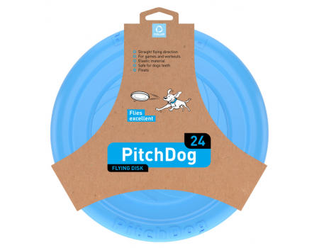 COLLAR PitchDog - літаючий диск для собак різного віку та порід Д24 см Блакитний