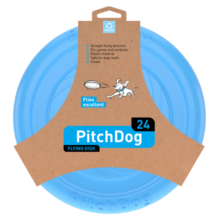 COLLAR PitchDog - летающий диск для собак всех возрастов и пород Д24 см Голубой