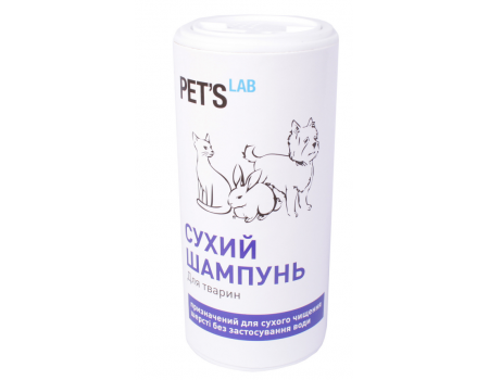 COLLAR PET'S LAB Сухий шампунь для собак, котів, гризунів 180 г