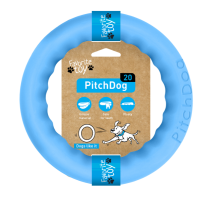 COLLAR PitchDog - кольцо игрушка для собак, Д20 см Голубой