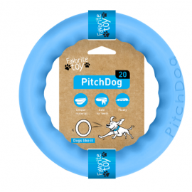 COLLAR PitchDog - кольцо игрушка для собак, Д20 см Голубой..