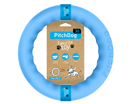 COLLAR PitchDog - кольцо игрушка для собак, D28 см Голубой