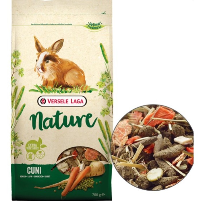 Versele-Laga Nature Cuni ВЕРСЕЛЕ-ЛАГА НАТЮР КУНІ суперпреміум беззерновий корм для кроликів 0,7 кг.