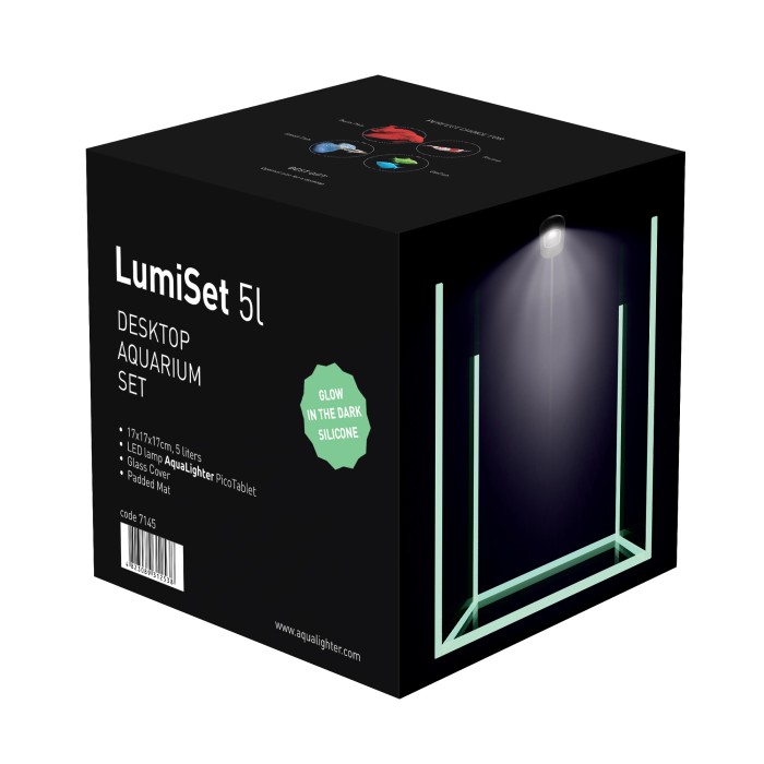 Collar LumiSet акваріумний набір зі світлонакопичувальними швами, 5л