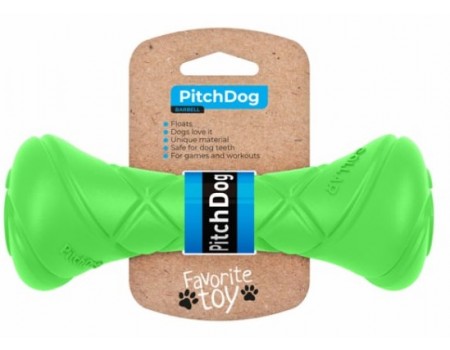 COLLAR PitchDog -Игровая гантель для апортировки для собак, длина 19 см, диаметр 7 см, салатный