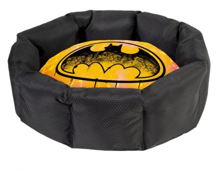 Лежанка для собак WAUDOG Relax, рисунок "Бетмен 1", со сменной подушкой, S, 34 см, 45 см, В 17 см