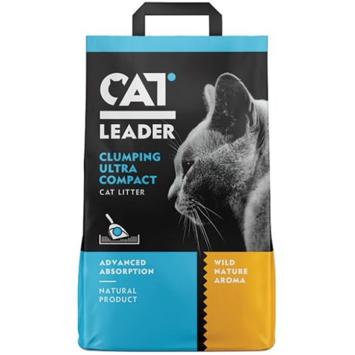 Кет Лідер (CAT LEADER) з WILD NATURE ультра-комкующийся наповнювач в котячий туалет, 5 кг.