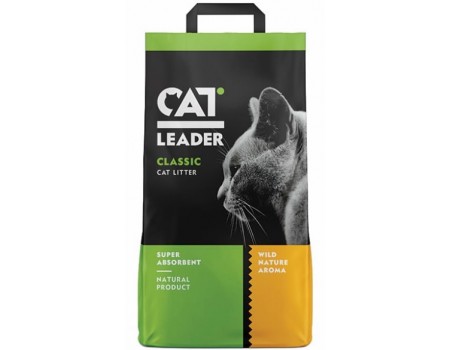 Кэт Лидер (CAT LEADER) с WILD NATURE супер-впитывающий наполнитель в кошачий туалет , 5 кг.