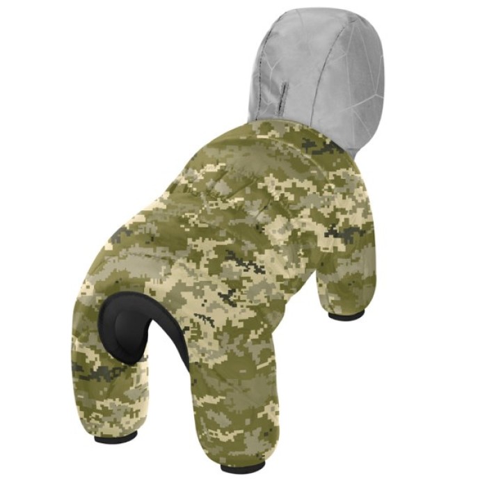 Комбинезон для собак WAUDOG Clothes, рисунок "Милитари", S35, B 52-55 см, С 31-36см